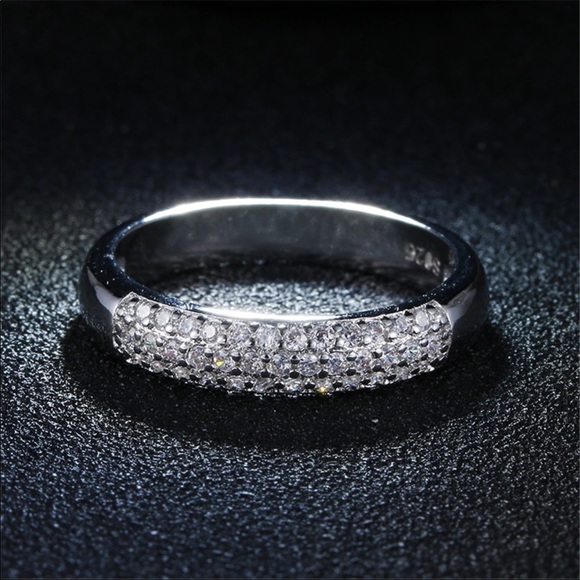 luxury full aaa zircon rings for women 925 - Picture 3 of 8